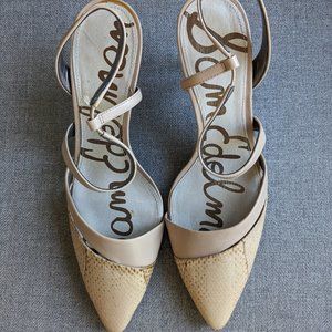 Sam Edelman Nude Slingback Pump